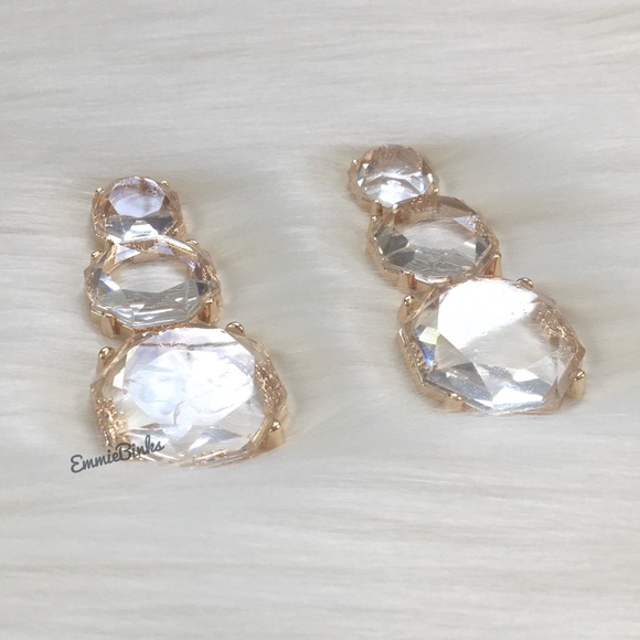 ✨3for$38  New Zara Clear Transparent Drop Earrings - Picture 4 of 13